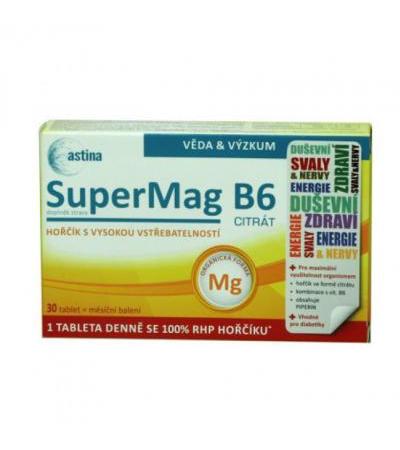 Astina SuperMag B6 citrate tbl 30