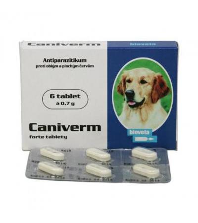 CANIVERM FORTE tbl 6x 0.7g a.u.v. (dog and cat)