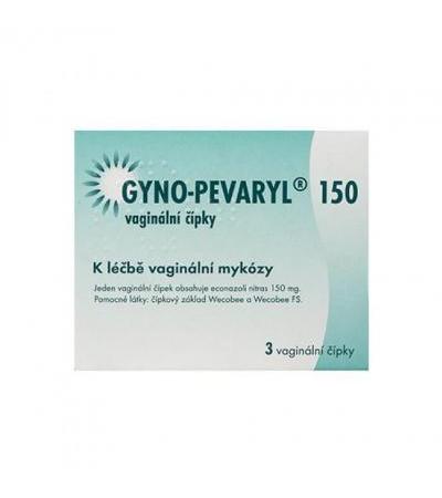 GYNO-PEVARYL vaginal supp 3x 150mg