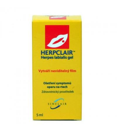 HERPCLAIR Herpes labialis gel 5ml
