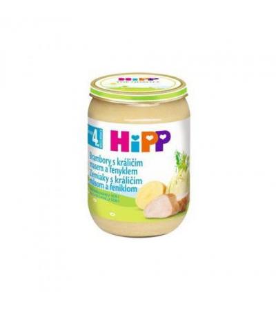 HIPP BABY MENU potatoes with rabbit meat and fennel 190g