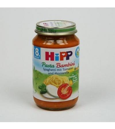 HIPP JUNIOR MENU BIO tomatoes with spaghetti and mozzarella 220g