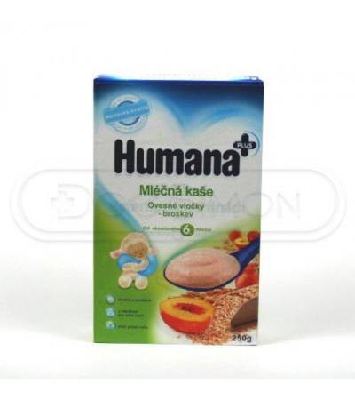HUMANA milk pudding OAT FLAKES-PEACH 250g