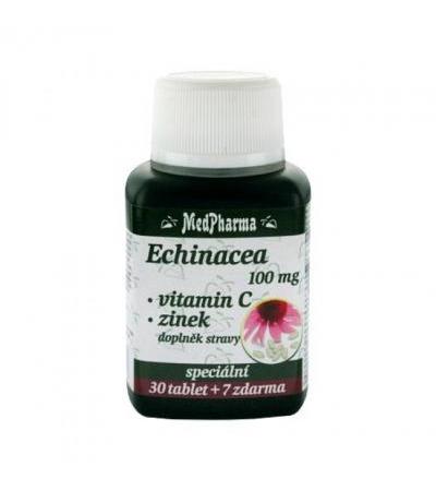MedPharma ECHINACEA 100 mg + C VITAMIN + ZINC 30 tablets + 7 FOR FREE
