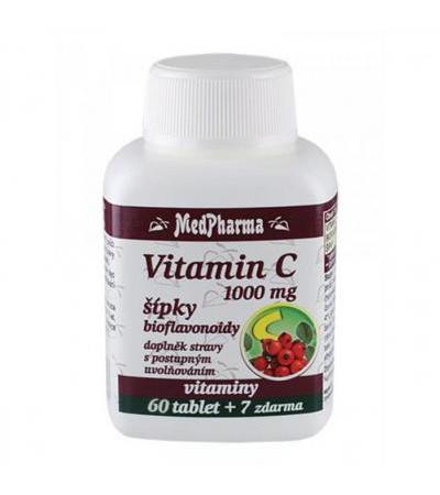 MedPharma VITAMIN C 1000mg with briars 60 tablets + 7 FOR FREE