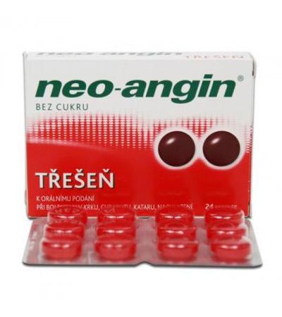 NEO-ANGIN WITHOUT SUGAR Cherry lozenges 24