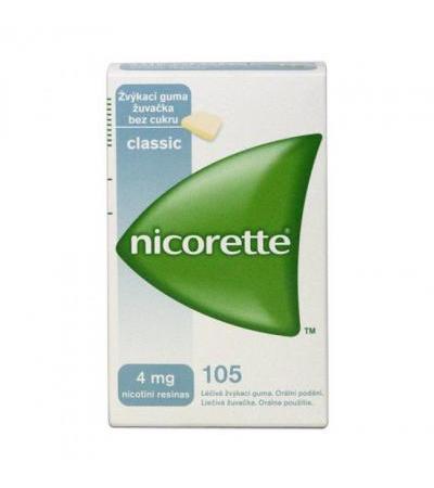 NICORETTE CLASSIC chewing gums 105x 4mg
