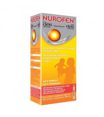 NUROFEN FOR CHILDREN syrup 200ml STRAWBERRY (100mg/5ml)