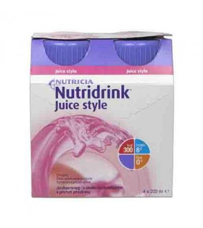 NUTRIDRINK JUICE STYLE with strawberry flavour 4x 200ml