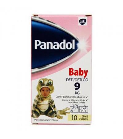 PANADOL BABY suppositories 10x 125mg