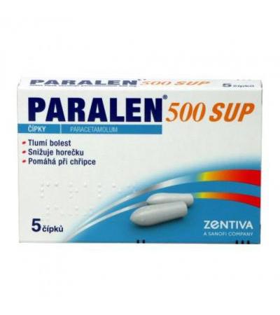 PARALEN suppositories 5x 500mg