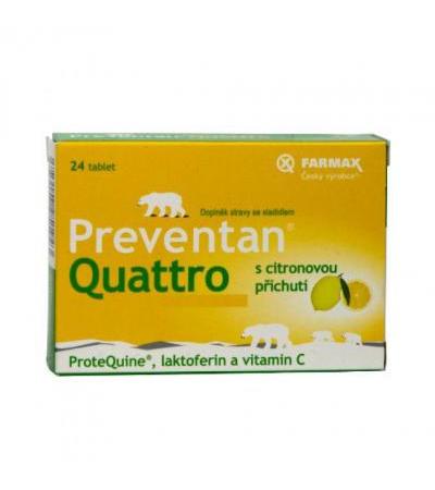 PREVENTAN Quattro with a lemon flavor tbl 24