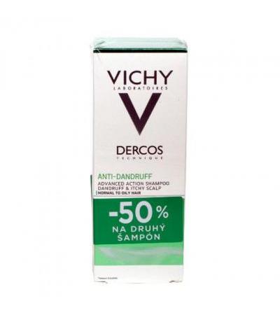 VICHY DERCOS shampoo for oily hair with dandruffs 2x200ml