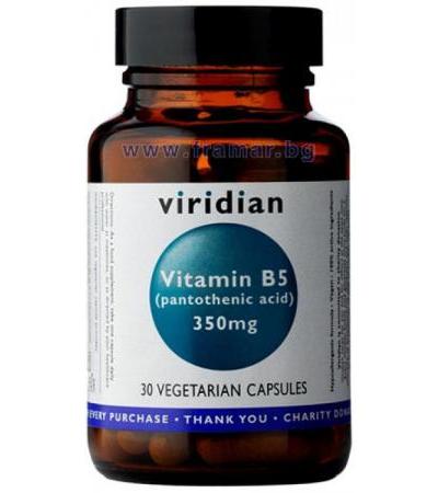 ВИТАМИН Б5 капсули 350 мг. * 30 VIRIDIAN