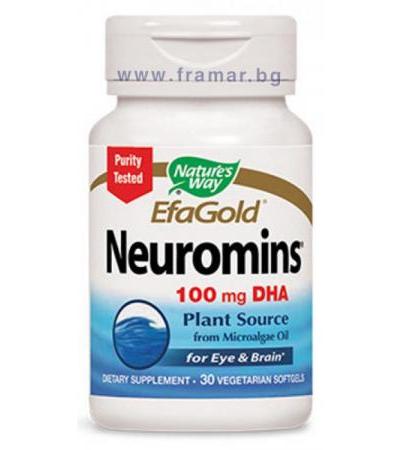 НЕУРОМИНС DHA капсули 100 мг * 30 NATURE'S WAY