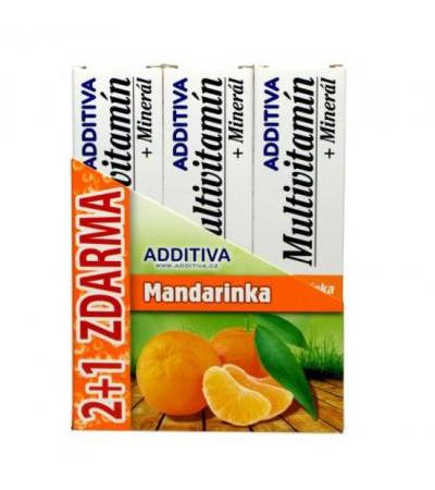 Additiva multivitamin with minerals MANDARIN tbl eff 20 2+1 FOR FREE