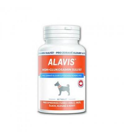 ALAVIS MSM + glucosamine sulphate for dogs tbl 60