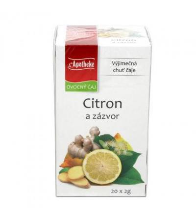 APOTHEKE Lemon & ginger & linden tea 20x 2g