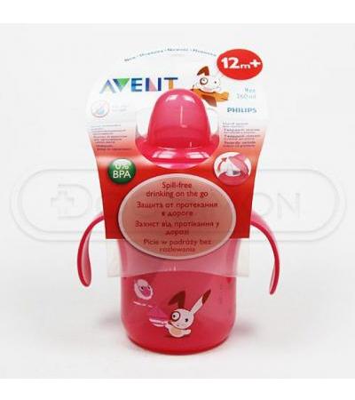 AVENT magic cup with pictures and handles 260ml design 2012 -Red-