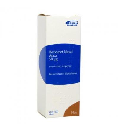 BECLOMET NASAL AQUA 50 MC nasal spray 23ml (200 doses)