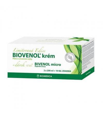 BIOVENOL cream 2x200ml + Bivenol micro 10 tbl FOR FREE
