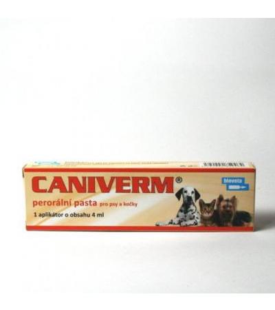 CANIVERM oral paste for dogs and cats 4ml a.u.v.