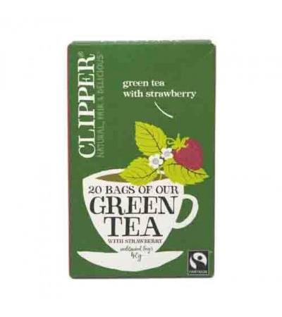 CLIPPER Green Tea with strawberry 20 bags