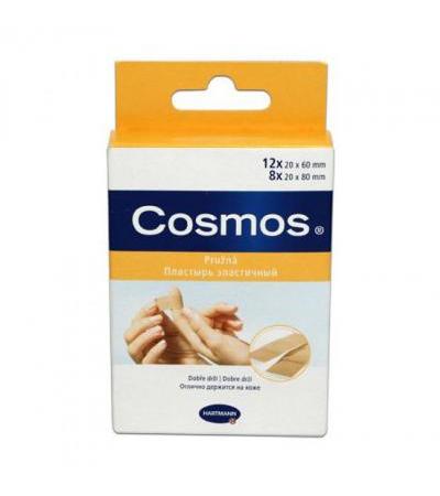 COSMOS TEXTILE ELASTIC 20 divided adhesive plasters