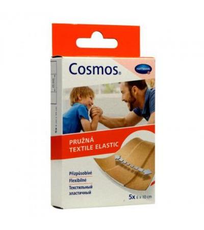 COSMOS TEXTILE ELASTIC adhesive plaster 6 x 10cm (5 pcs)