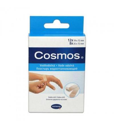 COSMOS WATER-RESISTANT 20 divided adhesive plasters of 2 sizes