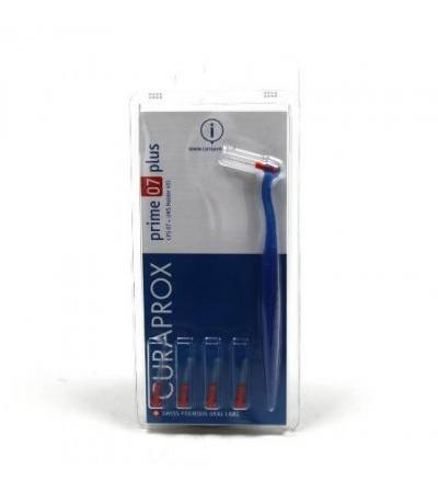 Curaprox CPS07 RED prime PLUS interdental brush 5pcs with holder