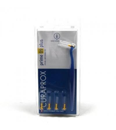 Curaprox CPS09 YELLOW prime PLUS interdental brush 5pcs with holder