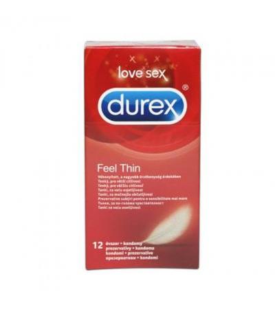 DUREX Feel Thin (Ultra thin) condoms 12pcs.