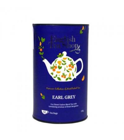 ENGLISH TEA SHOP Earl Grey black tea with bergamot 60 bags