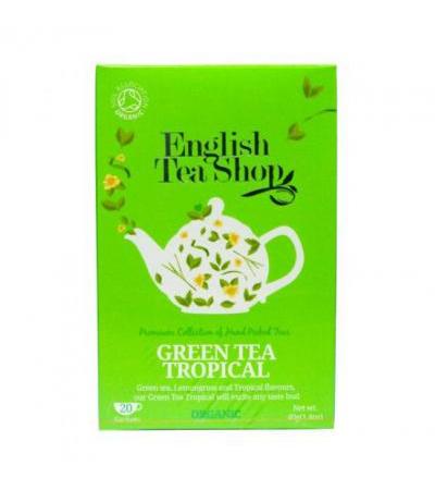 ENGLISH TEA SHOP Green tea tropical fruit 20 bags