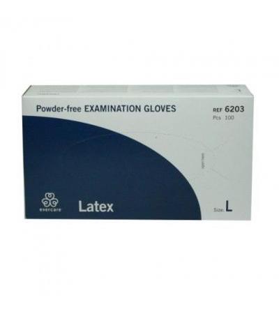 EVERCARE Examination gloves latex without powder size L 100 pcs.