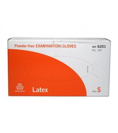 EVERCARE Examination gloves latex without powder size S 100 pcs.