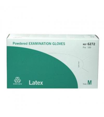 EVERCARE Powdered examination gloves latex size M 100 pcs.