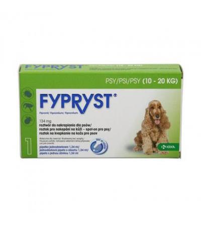 FYPRYST spot on dog M (for dogs 10-20kg) ampule 1x 1,34ml a.u.v.