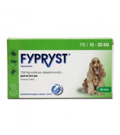 FYPRYST spot on dog M (for dogs 10-20kg) ampule 3x 1,34ml