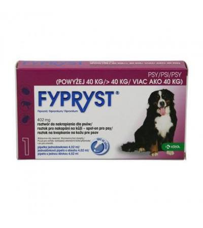 FYPRYST spot on dog XL (for dogs >40kg) ampule 1x 4.02ml a.u.v.