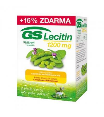 GS Lecithin cps 120x 1200mg + 20 cps FOR FREE