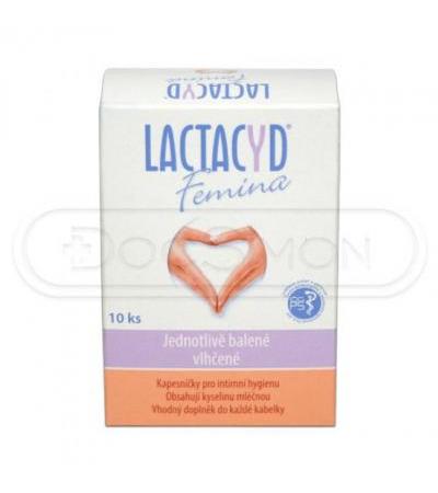 LACTACYD FEMINA wipes for intimate hygiene 10 pcs.