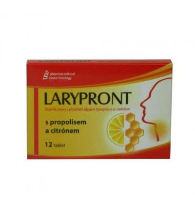 Larypront with propolis and lemon tbl 12