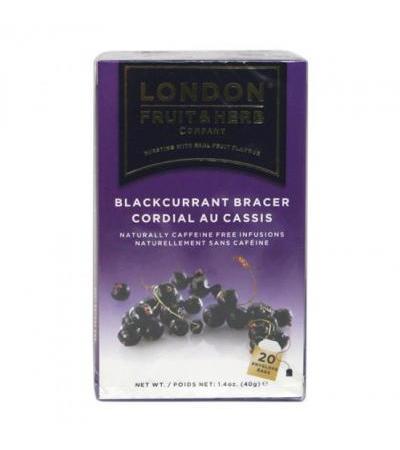 London FRUIT&HERB blackcurrant bracer tea 20 bags