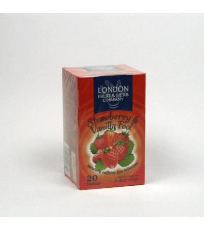 London FRUIT&HERB strawberry & vanilla fool tea 20 bags
