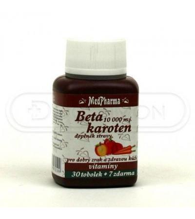 MedPharma BETA-CAROTENE 10 000 I.U. 30 capsules + 7 FOR FREE
