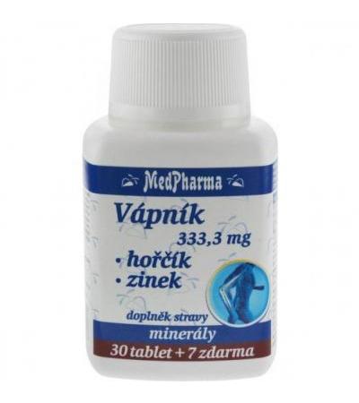 MedPharma CALCIUM + MAGNESIUM + ZINC 30 tablets + 7 FOR FREE