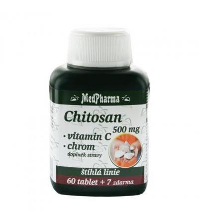 MedPharma CHITOSAN 500mg + CHROM + VITAMIN C cps. 60 + 7 for free