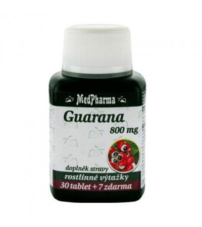 MedPharma GUARANA 800mg 30 tablets + 7 FOR FREE